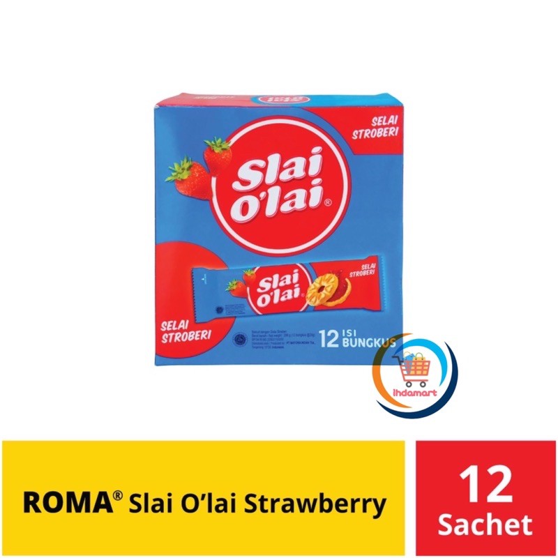 Slai Olai Strawberry / Blueberry / Nanas 24 gr Isi 12 pcs