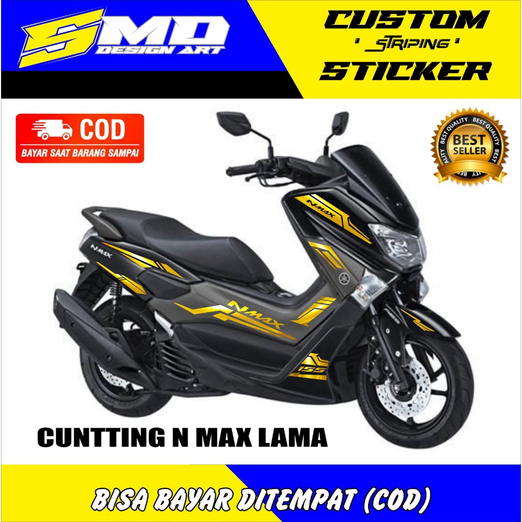 CUTTING STICKER NMAX OLD GOLD