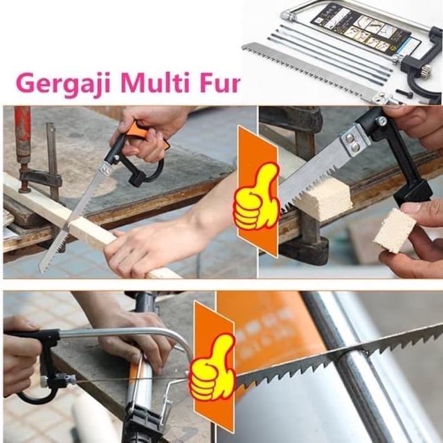 Magic Saw Gergaji Besi Set Multifungsi