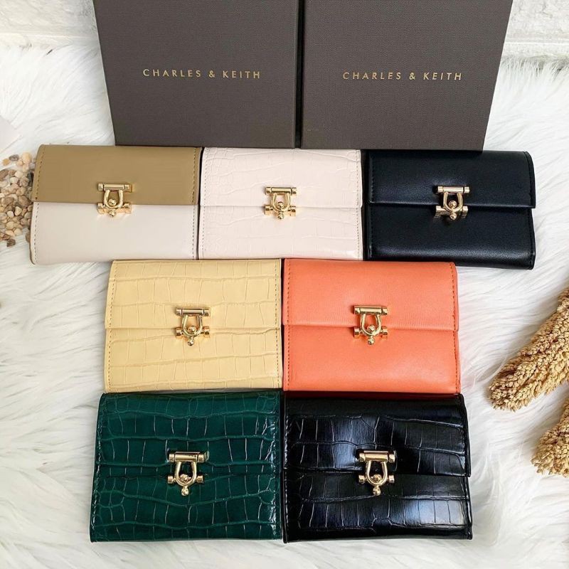 CK METAL SHORT WALLET