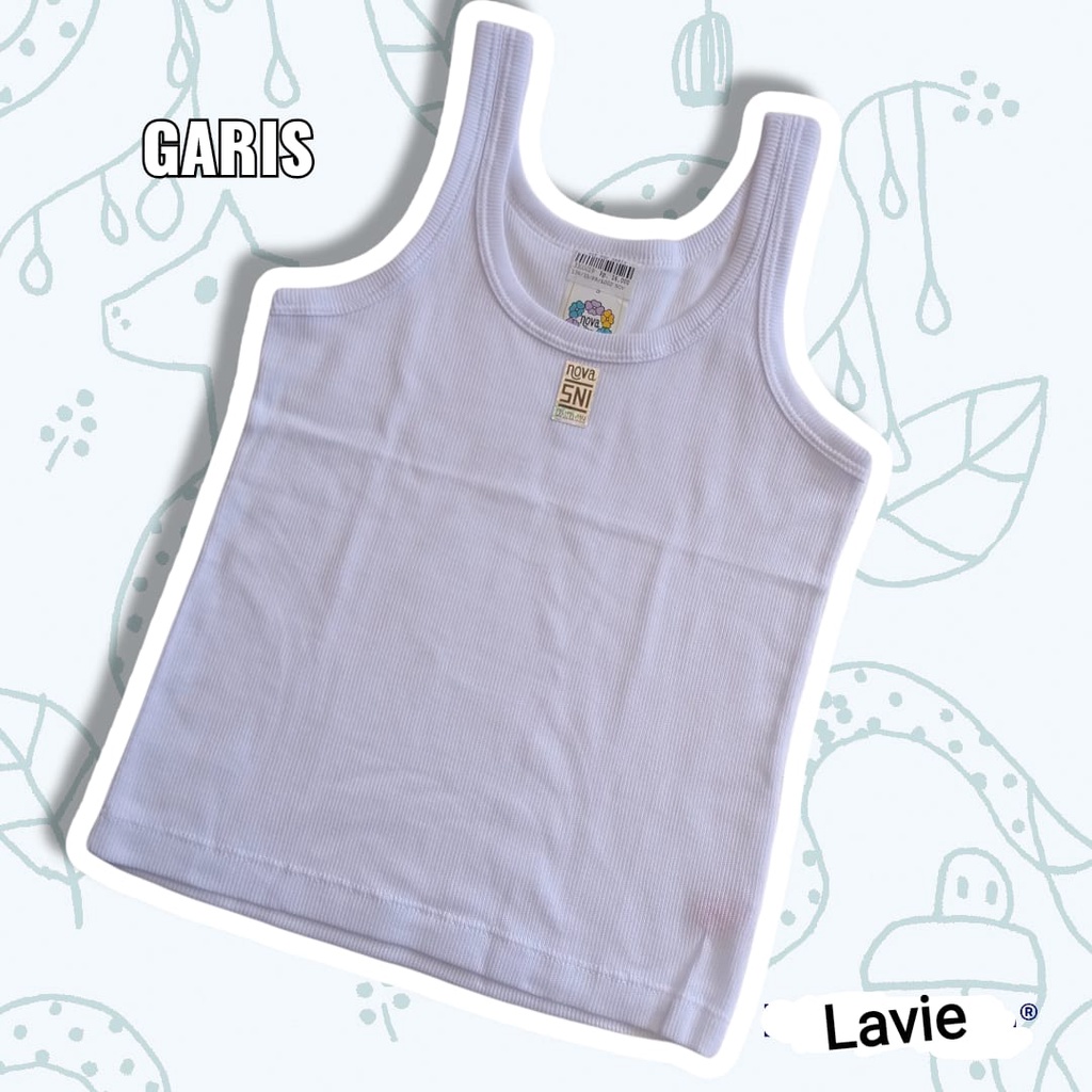 Nova Singlet Putih Anak Tanggung