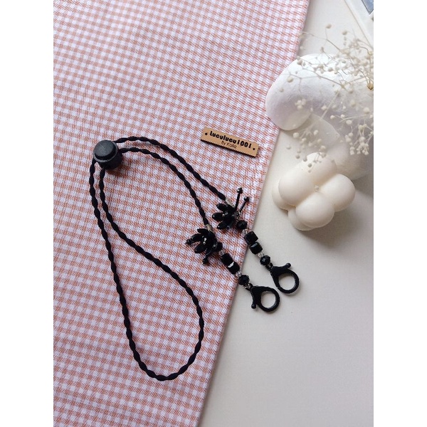 ADJUSTABLE STRAP CURLY - BLACK