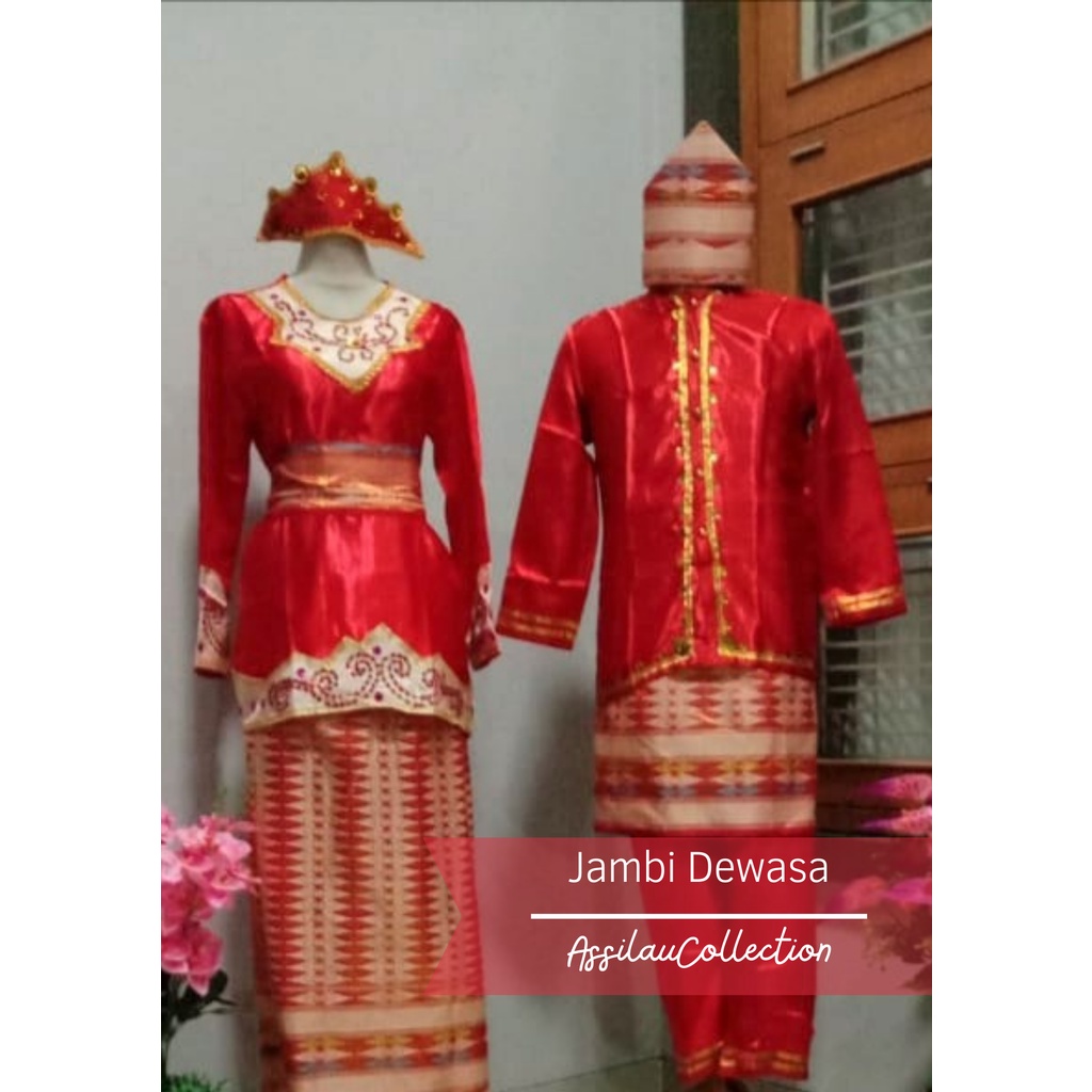 Baju adat Jambi dewasa satuan (Laki/Cewek)