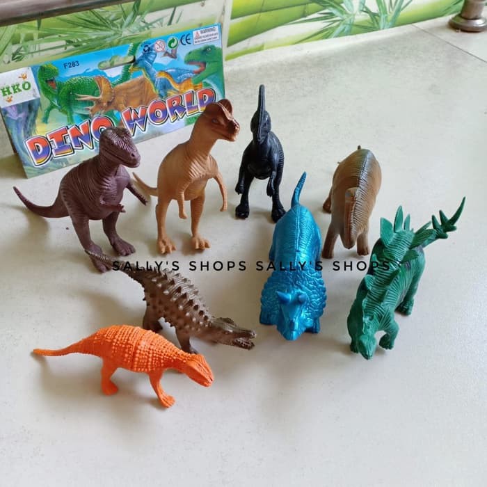Unik Mainan Figur Binatang Wild Animals / Mainan Karet Hewan - Dino Diskon