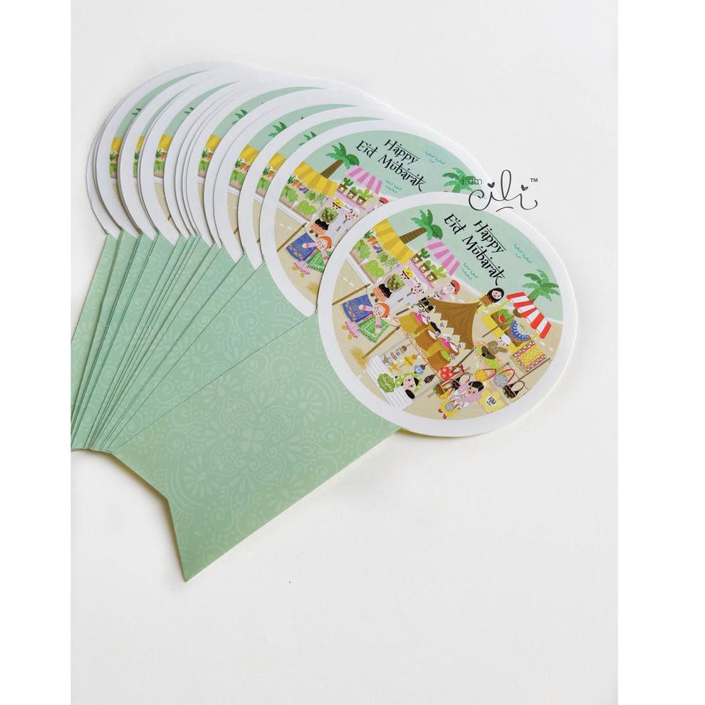 

(Seller Star PRM 17Ap9B\) (SIF054+SIF055)stiker toples kue kering tema lebaran lucu iamcili [isi 25