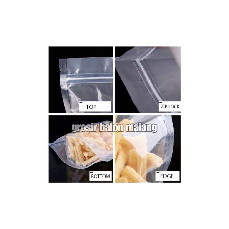 plastik kemasan snack standing pouch blutop STP double seal lebar 9 10 12 14 15