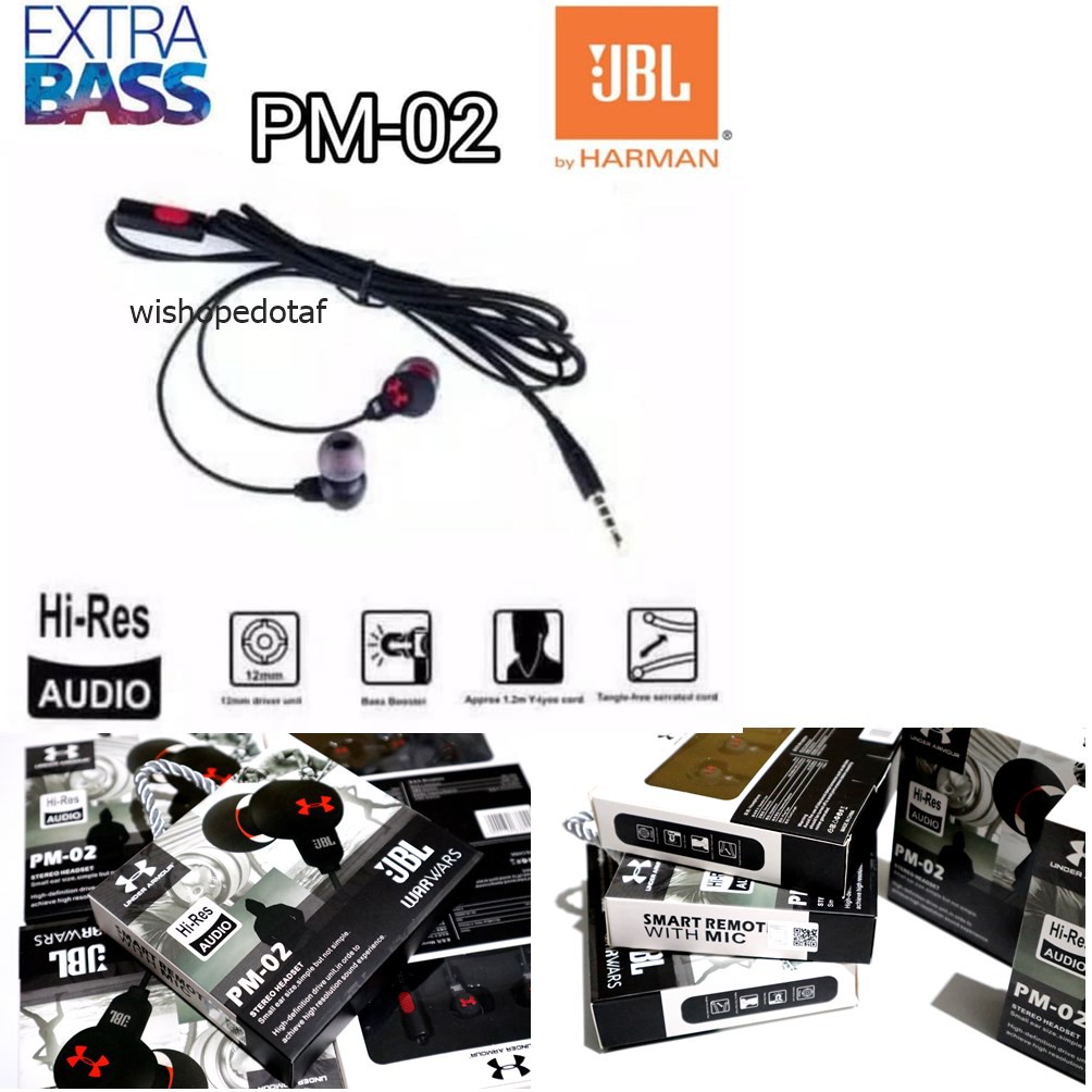 Armour Black Earphone Super Bass