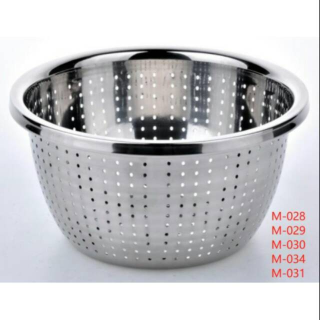 Rice sieve / ceting nasi / bakul nasi stainless steel import premium sale 22/24/26/28/30cm