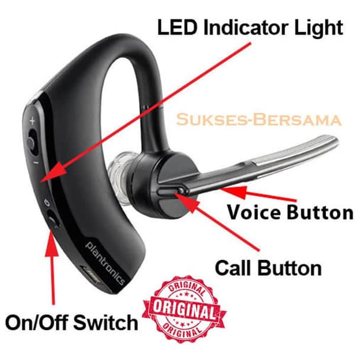 Headset Bluetooth Wireless V Legend 9 Berkualitas   Hitam