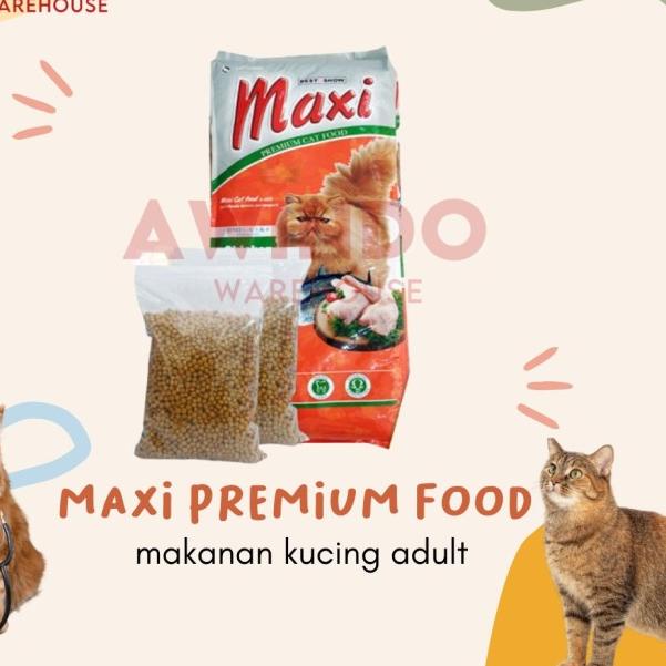 MAXI CAT FOOD - Makanan Pakan Kucing Kering Premium Maxi Adult Kitten