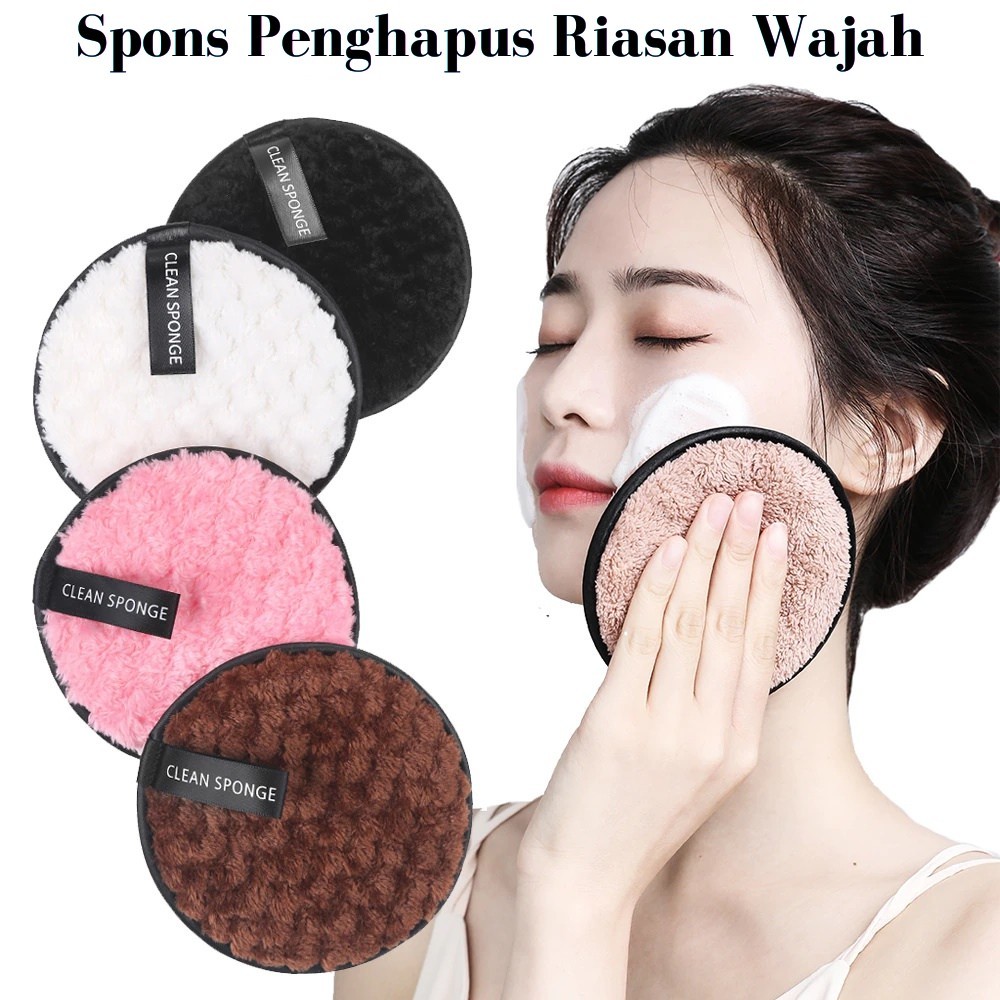 Makeup Removal Clean Sponge Puff Double-Sided Face Cleansing Puff Makeup Remover Cotton Puff F953