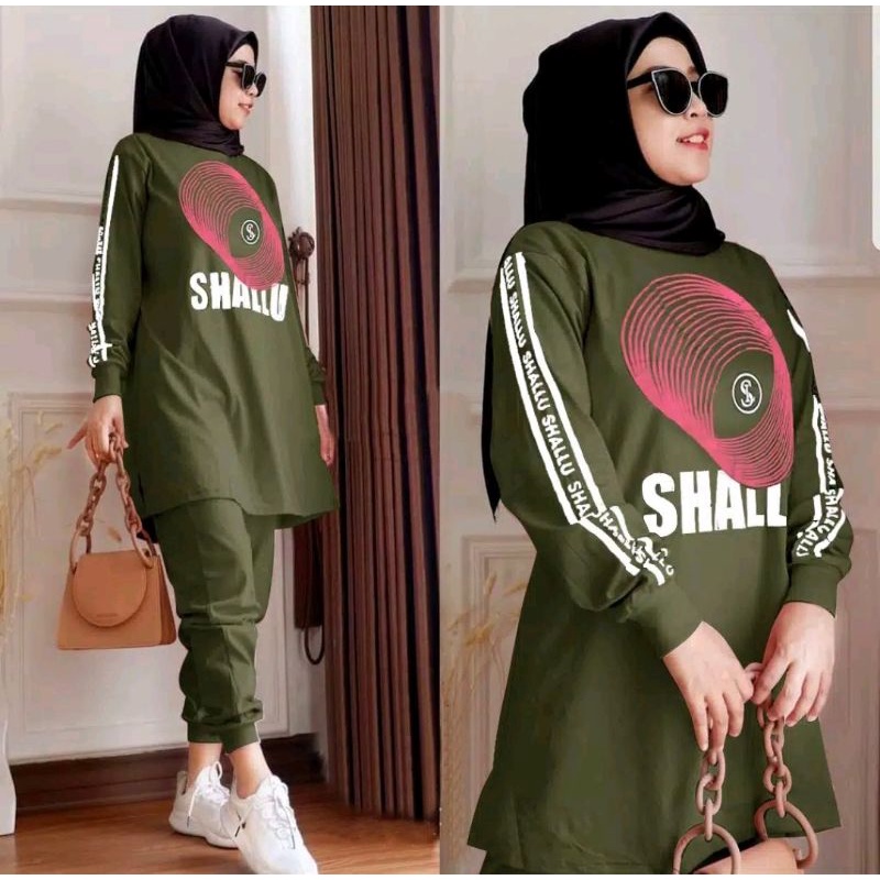 SET CELANA SHALU KEIL, BABYTERRY, GAMIS HIJAB MUSLIM, SETELAN