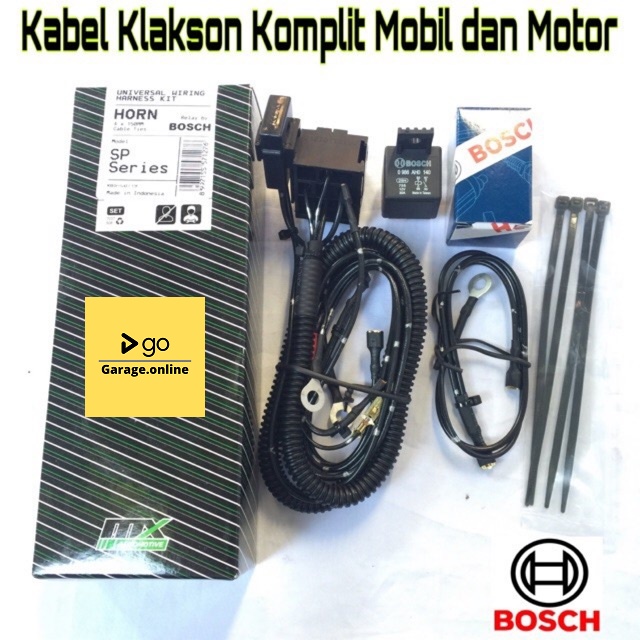 Kabel Set Relay Klakson MX 12V Universal Untuk Segala Macam Merk Klakson Bosch Hella Denso