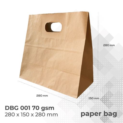 Tas Belanja Paper Bag Shopping Bag (DBG1-Size-28x15x28 Cm)