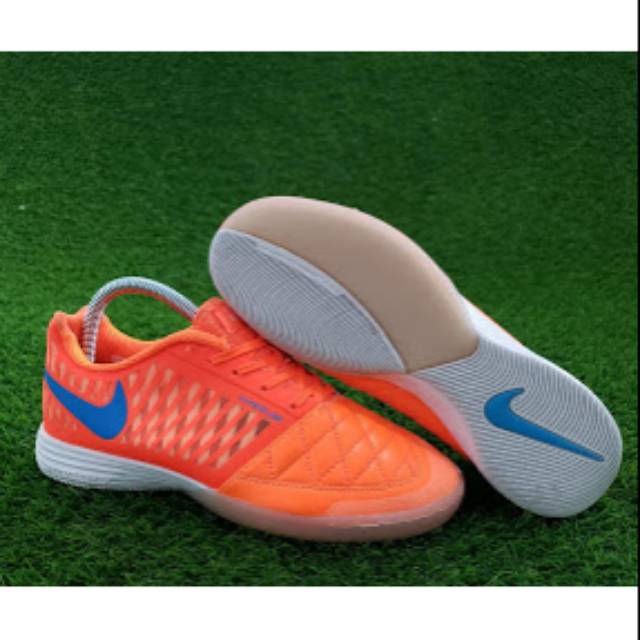 Sepatu Futsal Nike Lunar Gato II IC - Orange