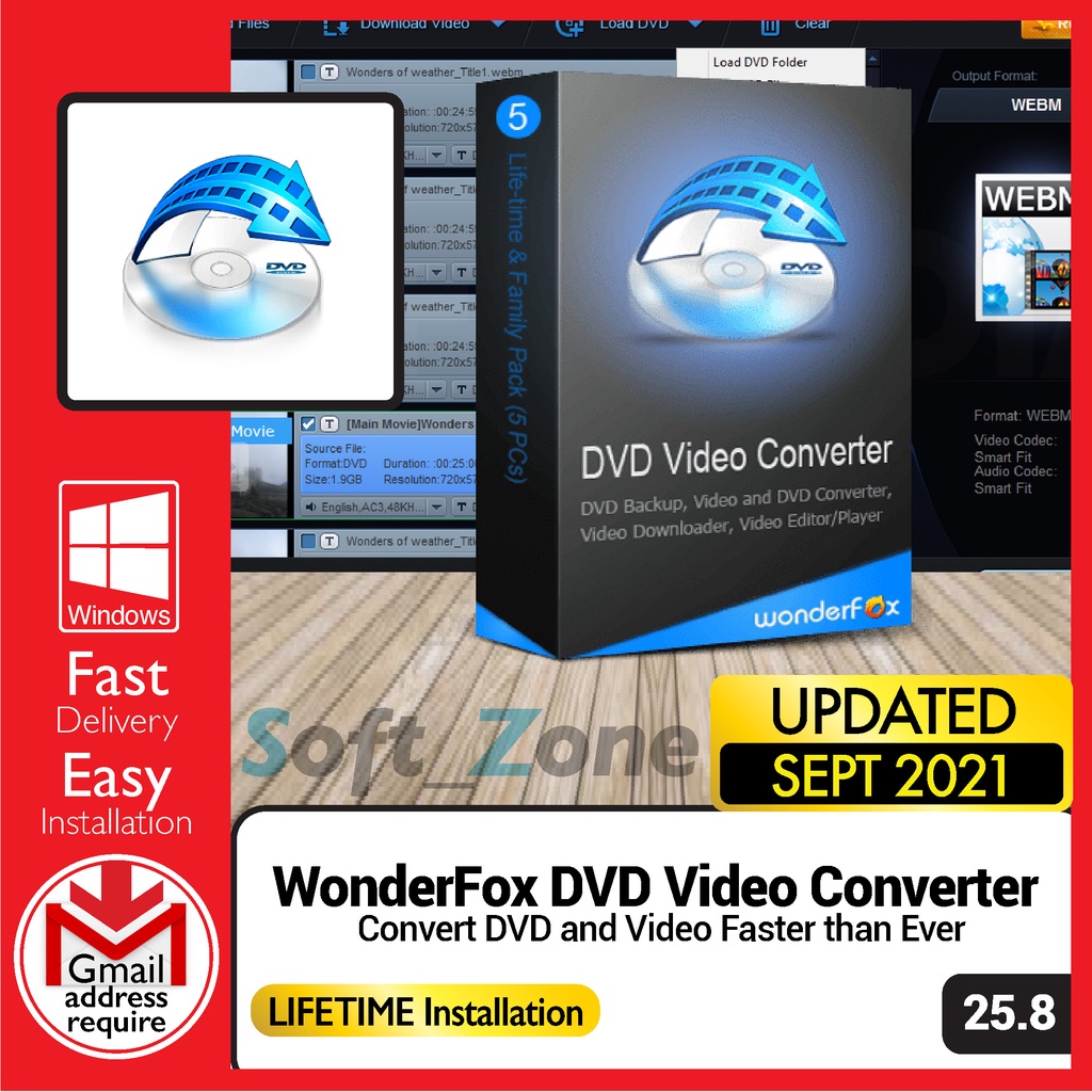 

WndrFx DVD Vd Cnvrtr 25.8 - Cnvrt DVD nd Vd Fstr thn Evr [WINDOWS x64] - Dgtl Dwnld
