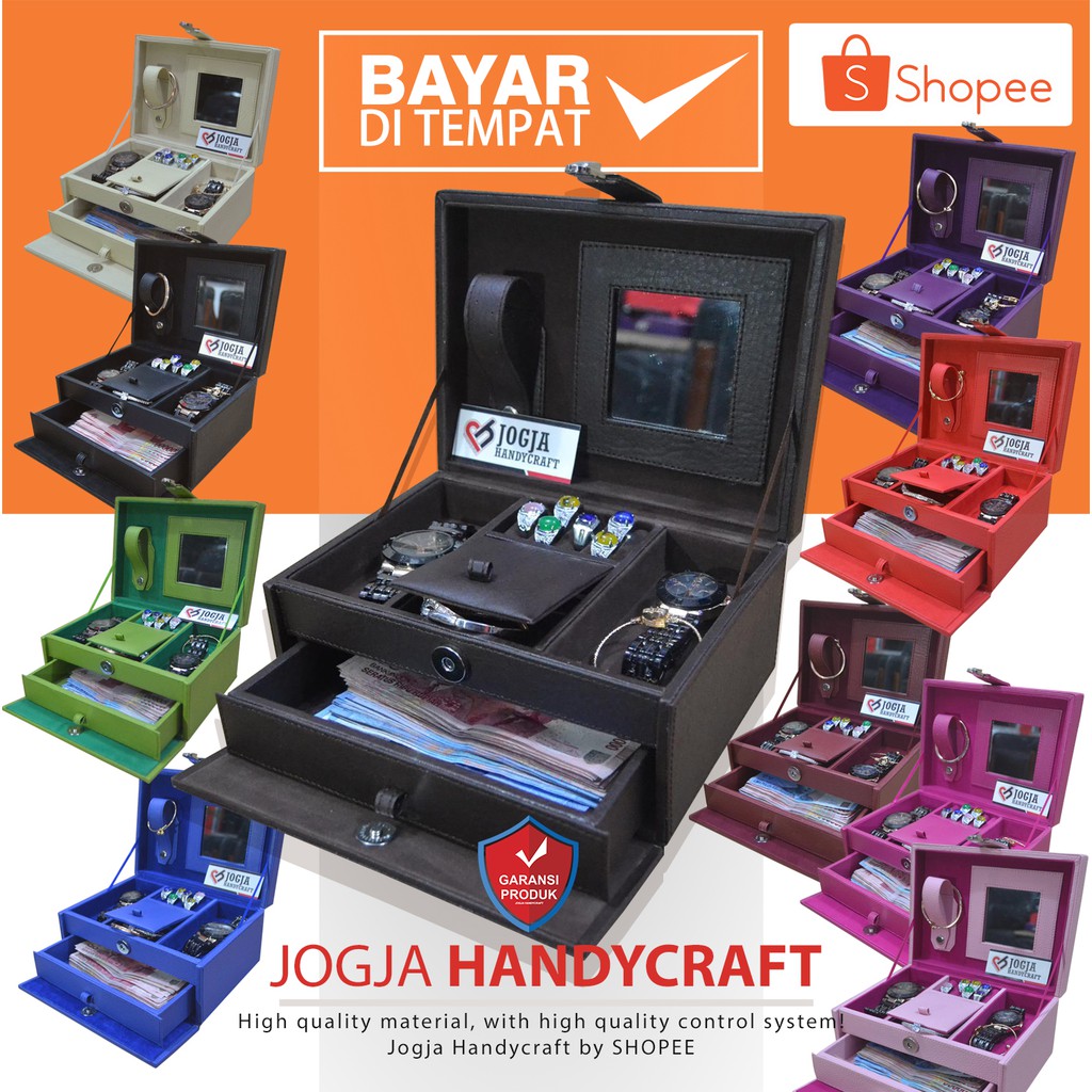 Kotak Tempat Perhiasan &amp; Aksesoris Cincin Gelang Kalung / Jewelry Box