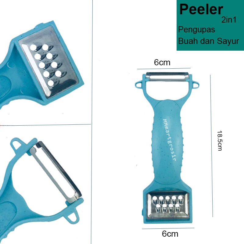 Liqia Peeler / Peeler Pengupas Buah dan Sayuran / 2in1