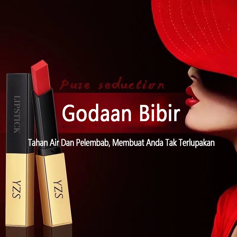 100% lipcream lip balm YZS Silky Lipstik  lip gloss Kecantikan Makeup Tahan Lama Pelembab Bibir Meningkatkan Warna