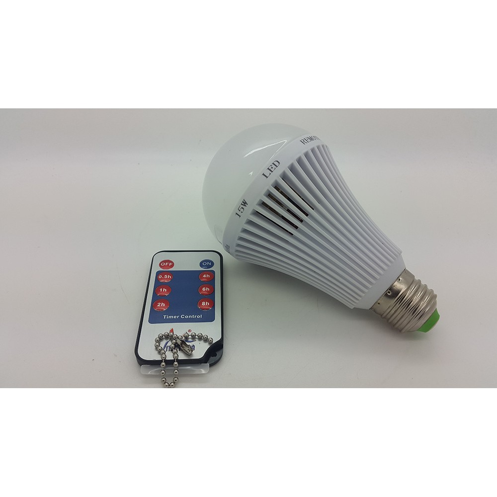 LAMPU LED 15 watt with remote control jam ( TIME CONTROL )