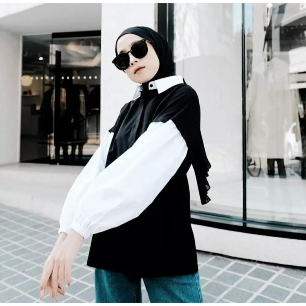 DINDA BLOUSE KEMEJA OUTER CARDIGAN