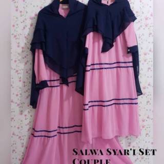  Gamis  Syari  Khimar  Ceruty Mom Kids Baju  Gamis  Ibu Dan  