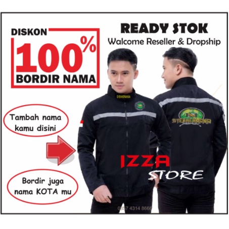 (BISA COD) JAKET MAJELIS + BORDIR NAMA | JAKET SYEKERMANIA / SYECHERMANIA MAJELIS TALIM BISA TAMBAH BORDIR NAMA &amp; KOTA