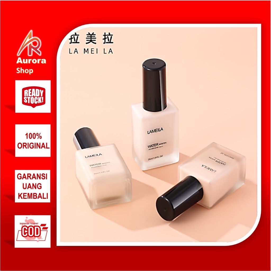 LAMEILA Light Concealer Foundation Cair Tahan Air 3069