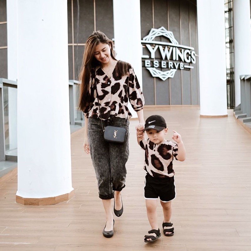 JOYFULBABY Baju Couple Keluarga Ayah Ibu Anak