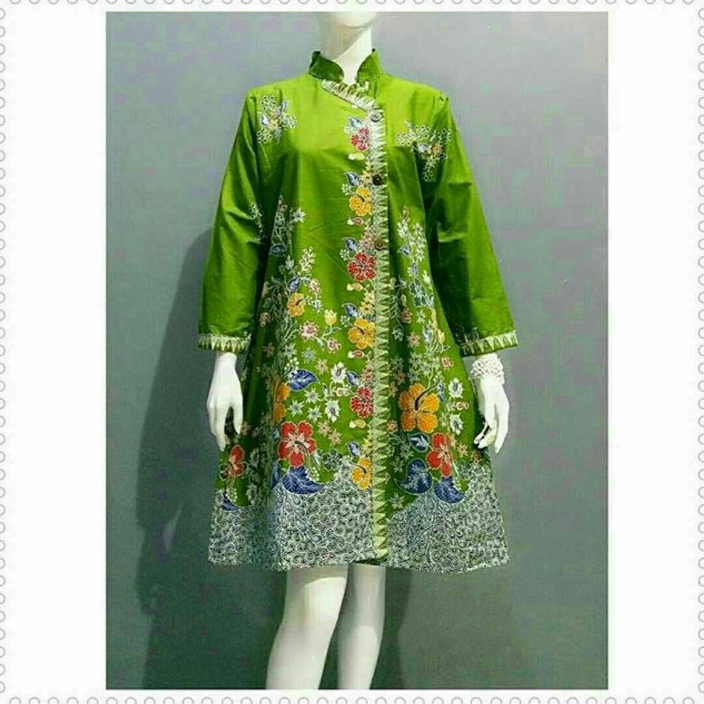 Hot Promo Dress Batik Atasan Wanita Tunik Batik Atasan Batik Wanita Baju Batik Kantor Seragam Guru