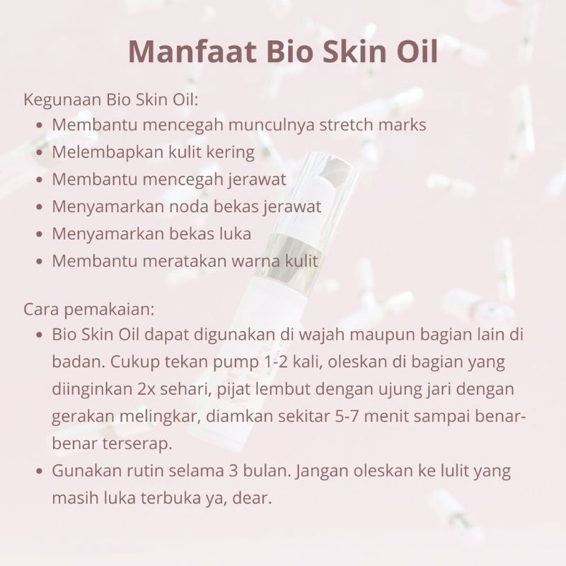 bio skin oil penghilang bekas luka stretch mark