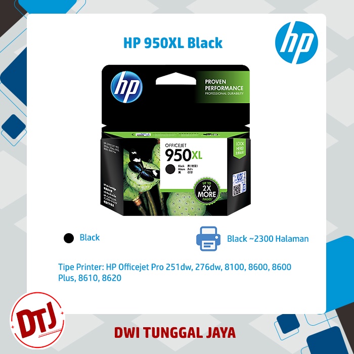 Tinta HP 950XL Black Original (CN045AA)