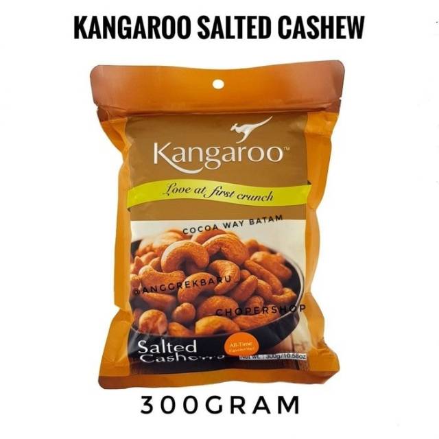 

Kacang Mede /Salted Cashews / Kangaroo Cashew / Kacang Kangaroo / Salted Cashew 300gr