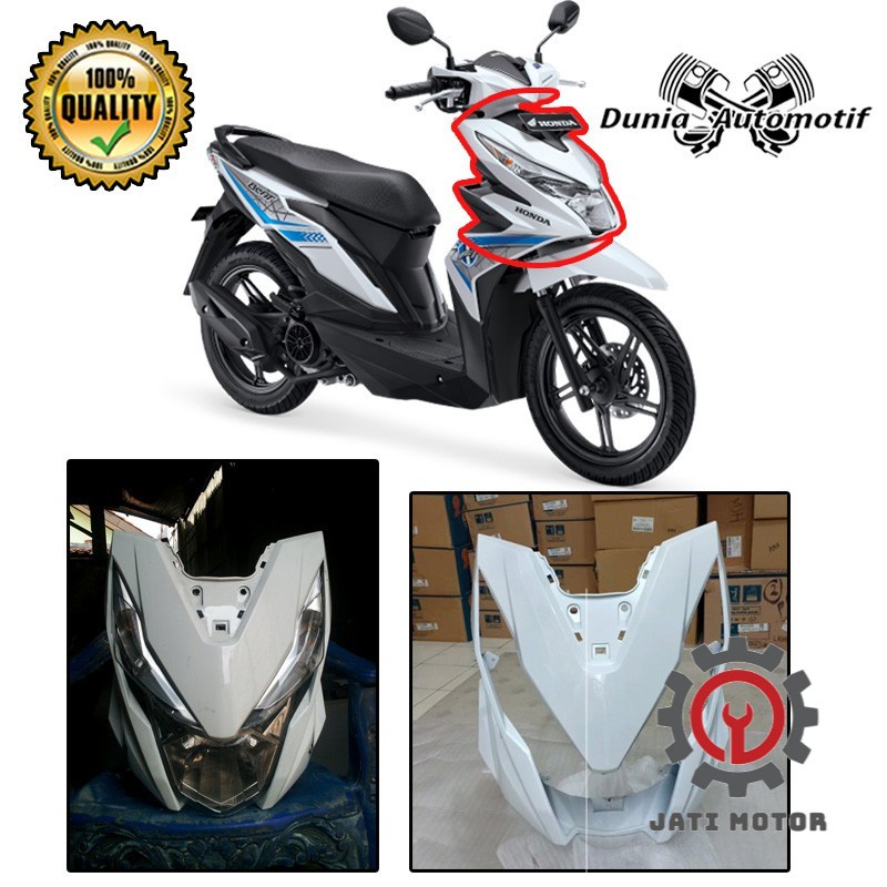 Full set full Body Depan Beat Atau Tameng Depan Beat Esp 2016 2017 2018 2019 Warna Putih