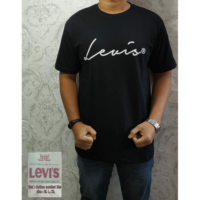 KAOS LETTER LEVIS BAJU LEVIS PREMIUM FASHION PRIA
