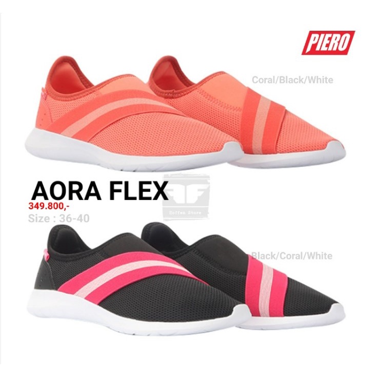 Sepatu Sneakers Slipon Wanita PIERO AORA FLEX ORIGINAL TERMURAH Jogging Running Kasual Lifestyle