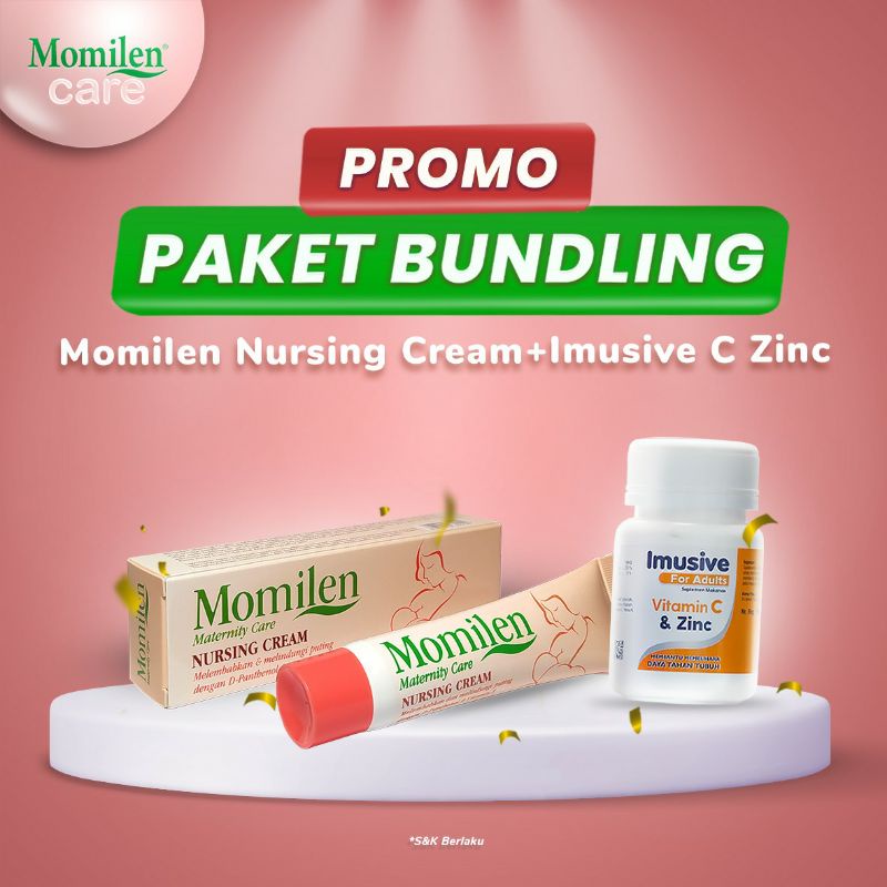 Paket Bundling Nursing Cream + CZinc/ Puting Lecet /Nipple cream/ Vitamin C &amp; Zinc/ Vitamin Daya Tahan Tubuh Ibu