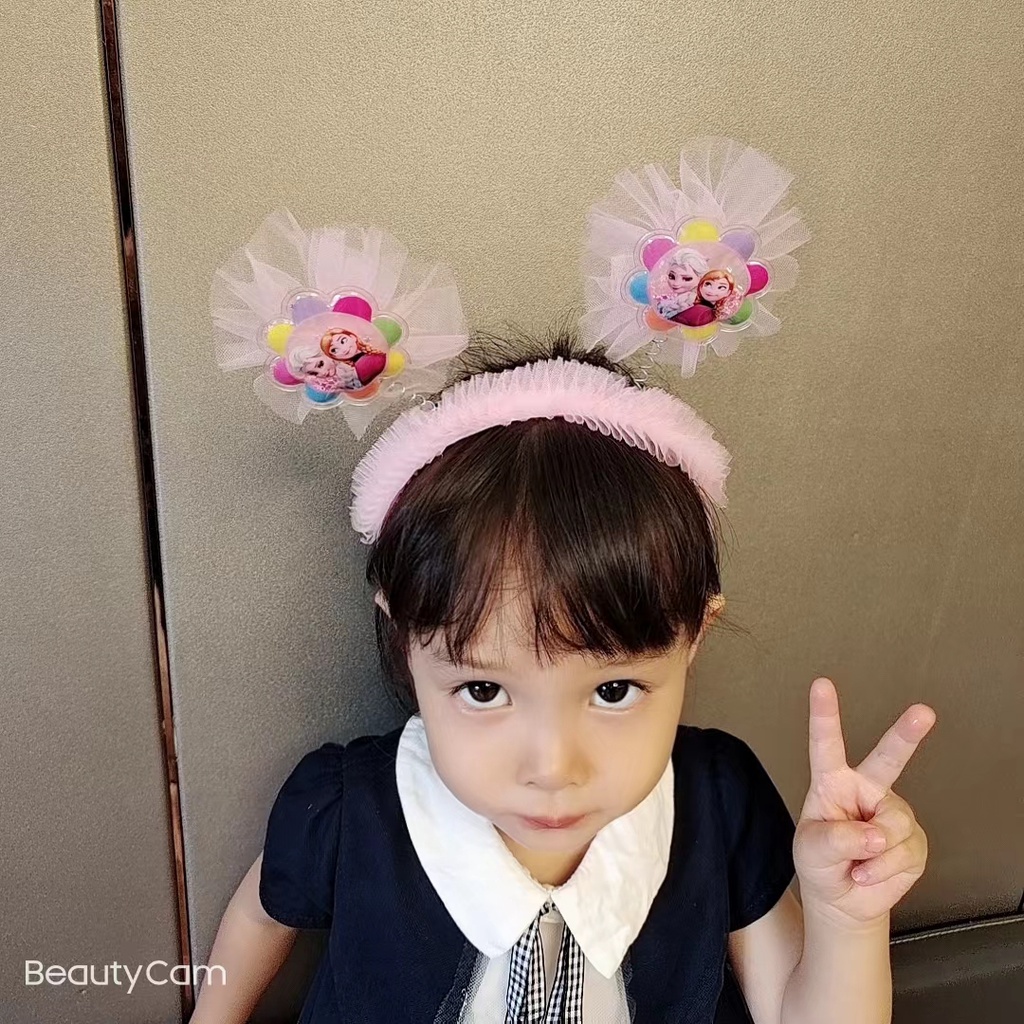 (Hello Girl)B46 Bando Anak Bando Goyang Frozen Import