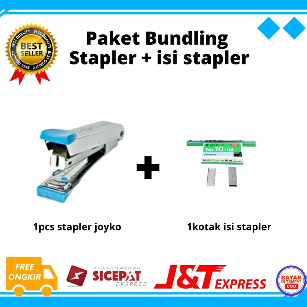 

[PBA] BAYAR DI TEMPAT paket hemat stapless+isi staples