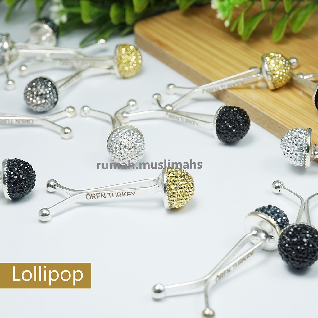 Clip hijab LOLLIPOP hijab clip turkey klip peniti turki jepit kerudung klip jilbab penjepit jilbab