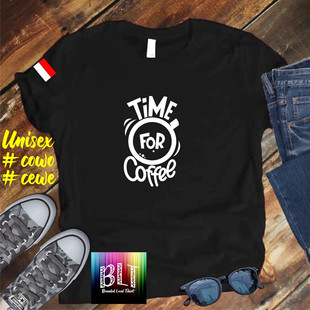 Cod/Kaos TIME FOR COFFEE BENDERA/Kaos Terlaris Kualitas Terjamin Kaos Pria Distro Hits2022/Kaos Murah Kaos Cotton 30s Kaos katun/Kaos Bergambar Kaos Distro Kaos Pria Dan Wanita Kaos Kata2 Lucu Kaos Viral/Kaos Promo/Best Seller