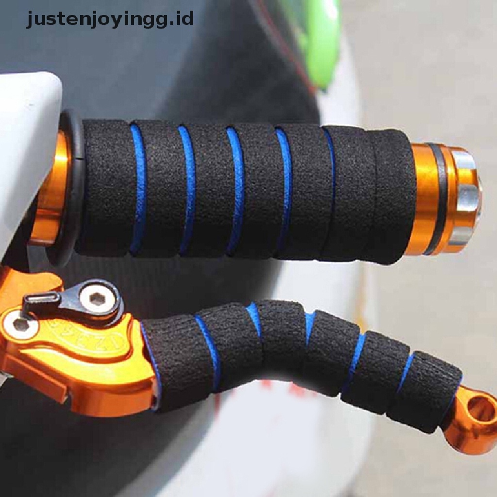 4pcs / set grip Stang Sepeda / Motor universal Bahan Busa Nyaman Warna Acak