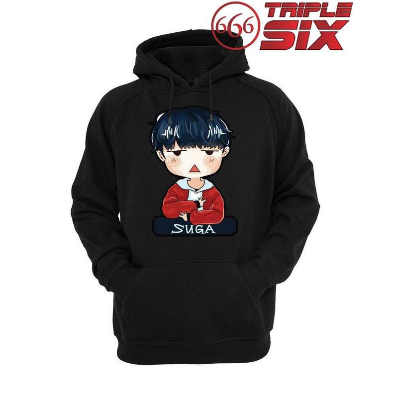 Jaket Hoodie Bts Suga Chibi