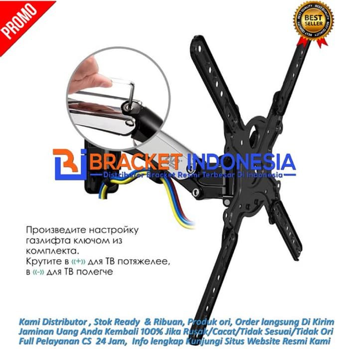 Bracket TV BI-X161 ORI import max 60 55 52 50 49 43 42 40 32 27 24 22