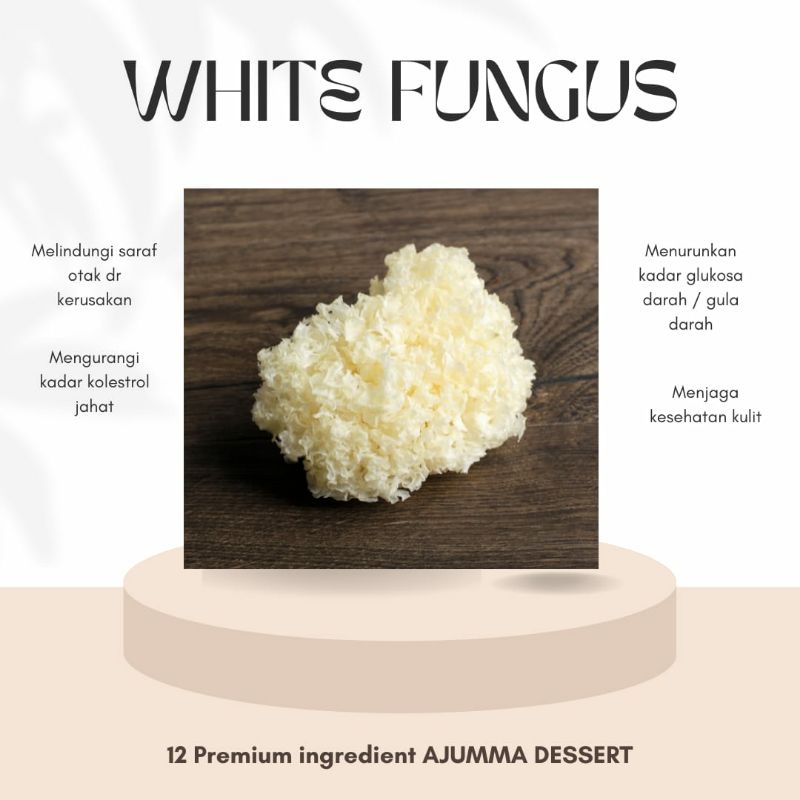 

Jamur putih / white fungus 30gr