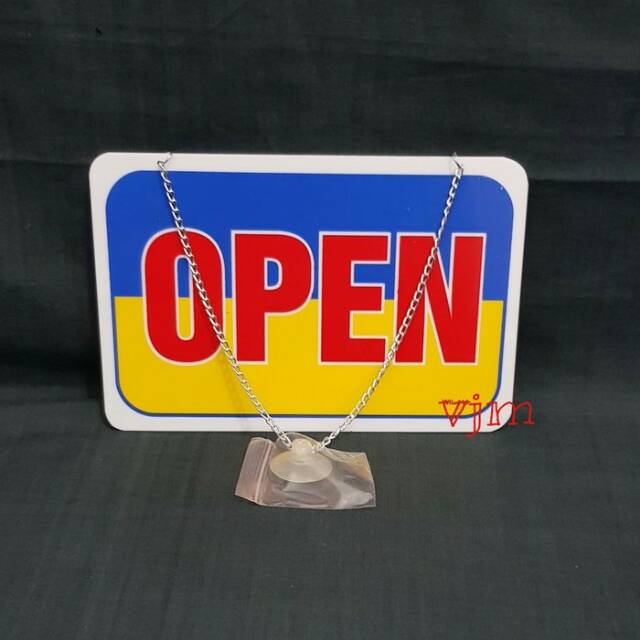 

Plat acrylic tulisan open close, sign label akrilik opem close