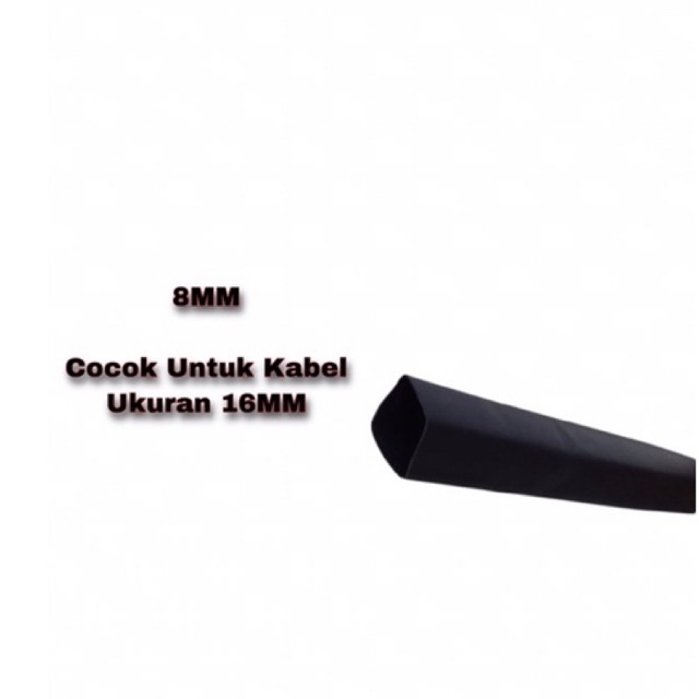 [HITAM] Heat Shrink Selongsong Bakar / Isolasi Bakar Tubings 8MM KHUSUS GROSIR