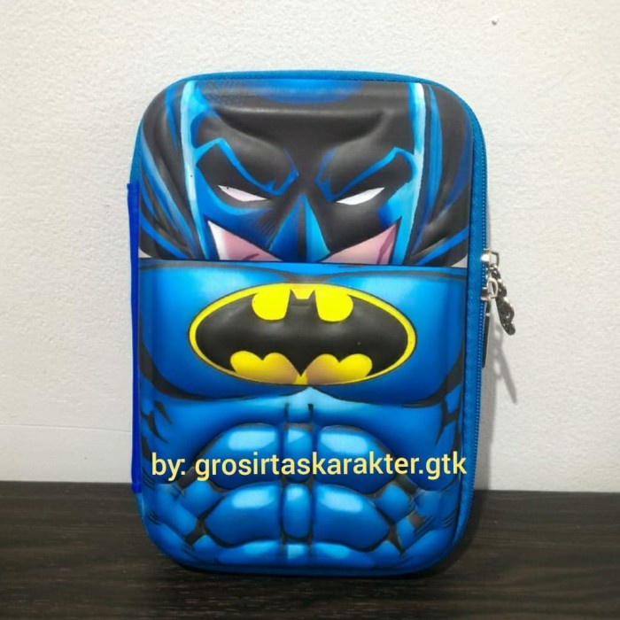 

(BISA COD) Tempat Pensil Anak Avengers Spiderman Cars Transformer Hardcase Kotak - Batman