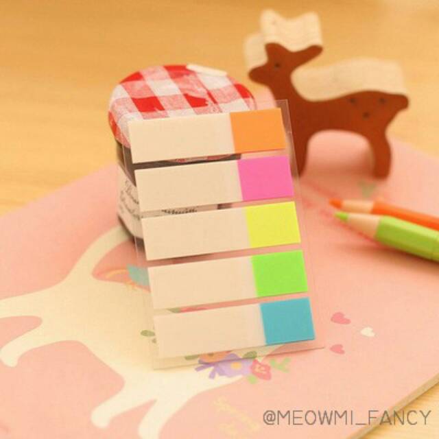 Pembatas Halaman Page Marker Sticky note rainbow MB0023-3