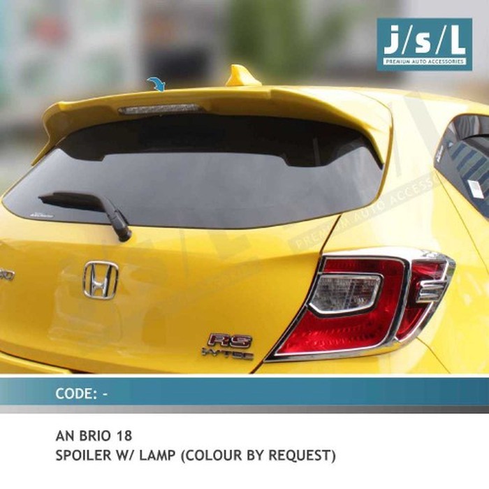 spoiler all new brio 2018 with lamp